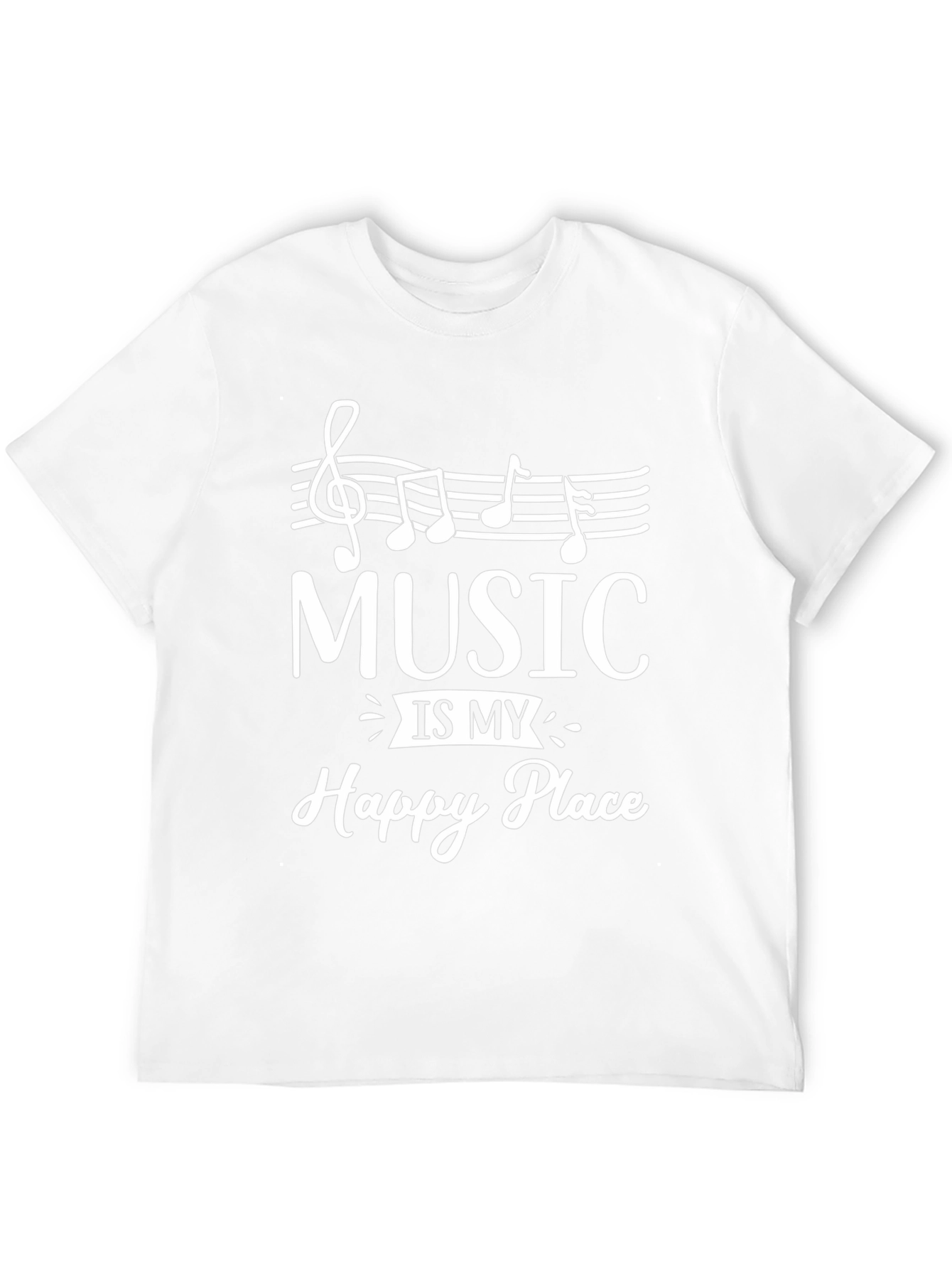 Music is My Happy Place Graphic T-Shirt