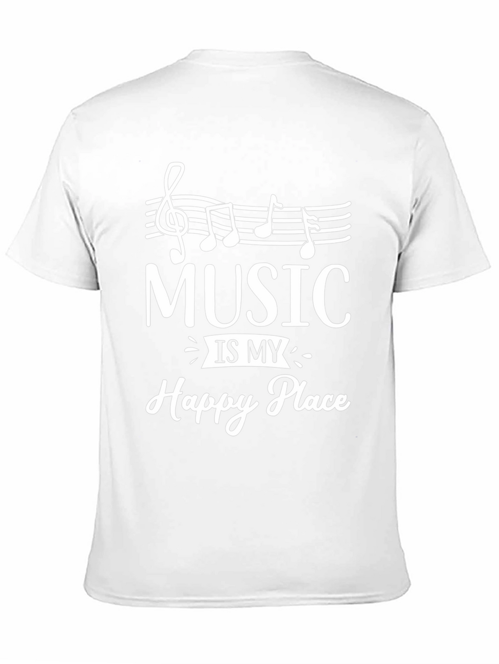 Music is My Happy Place Graphic T-Shirt