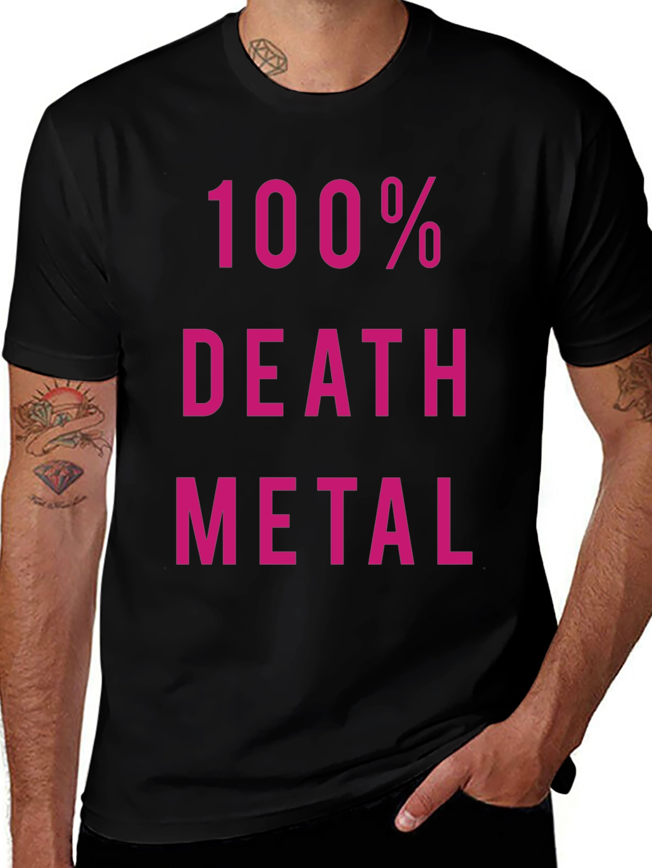 100% Death Metal Black T-Shirt
