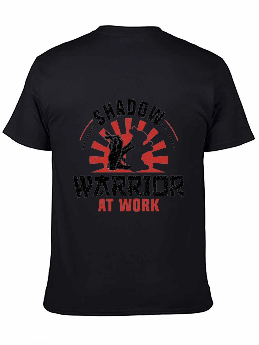 Shadow Warrior At Work Black Graphic Tee