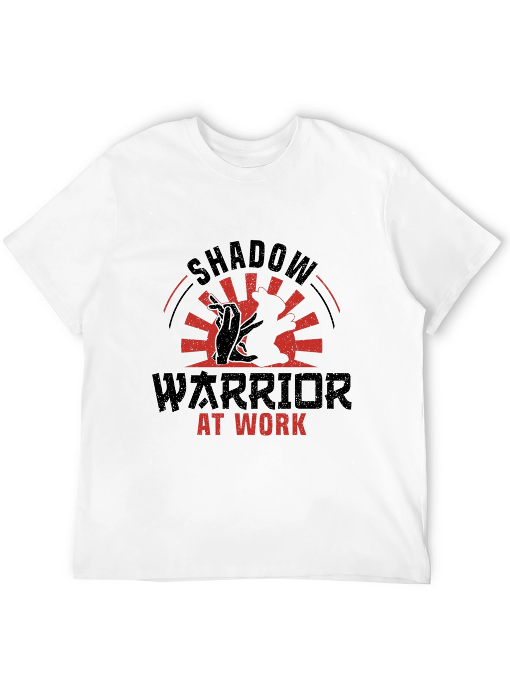 Shadow Warrior At Work Black Graphic Tee