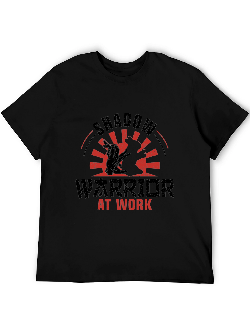 Shadow Warrior At Work Black Graphic Tee
