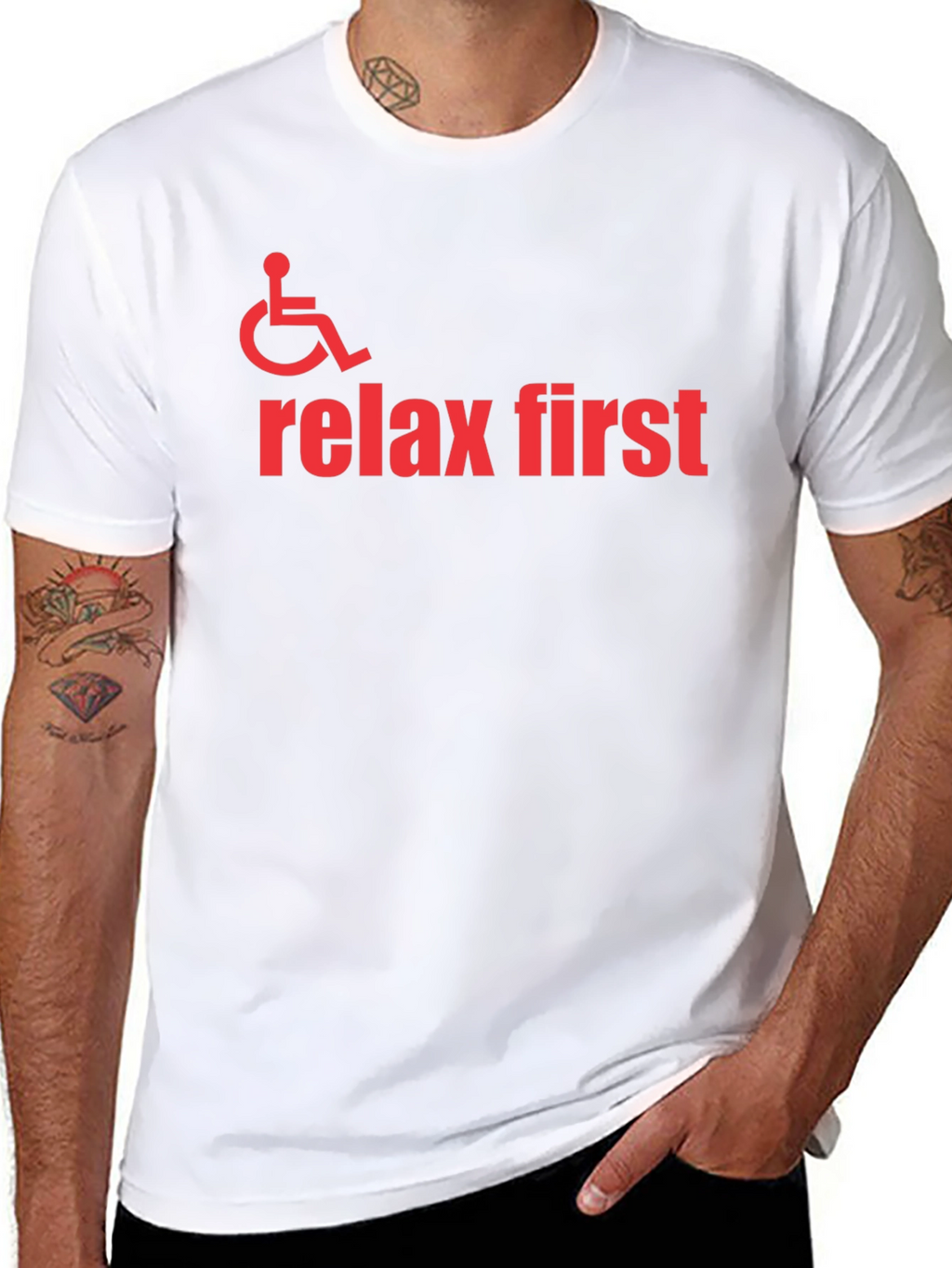 Relax First Wheelchair Graphic T-Shirt