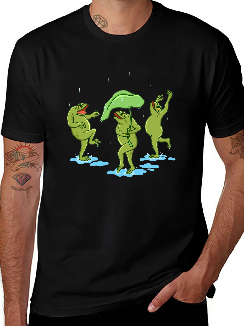 Frogs Dancing in the Rain T-Shirt