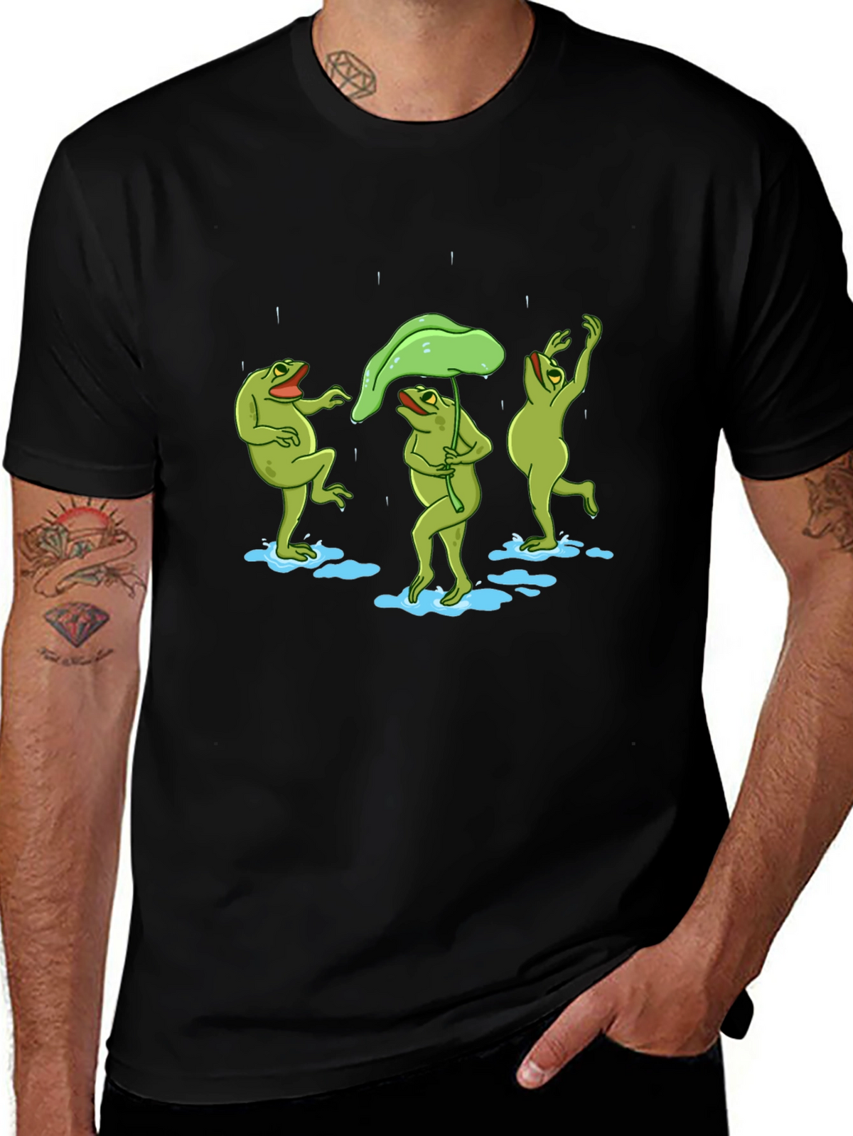 Frogs Dancing in the Rain T-Shirt
