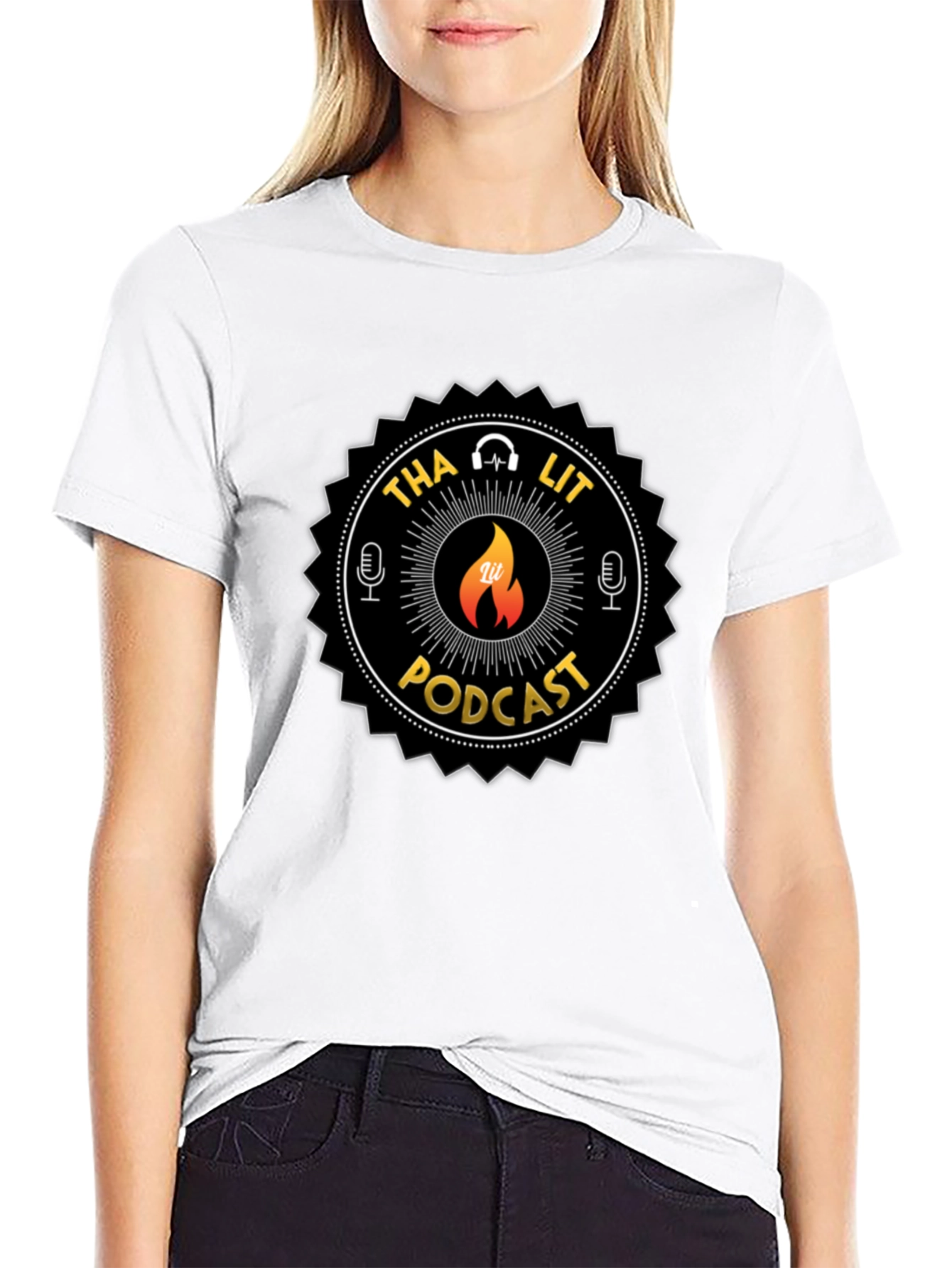 Tha Lit Podcast Black T-Shirt