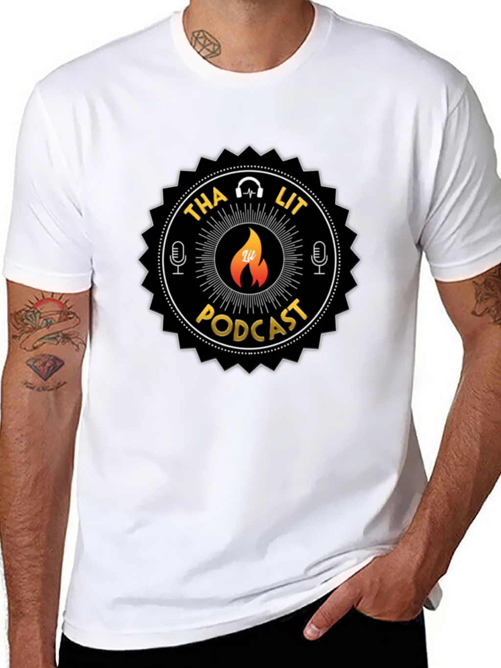 Tha Lit Podcast Black T-Shirt