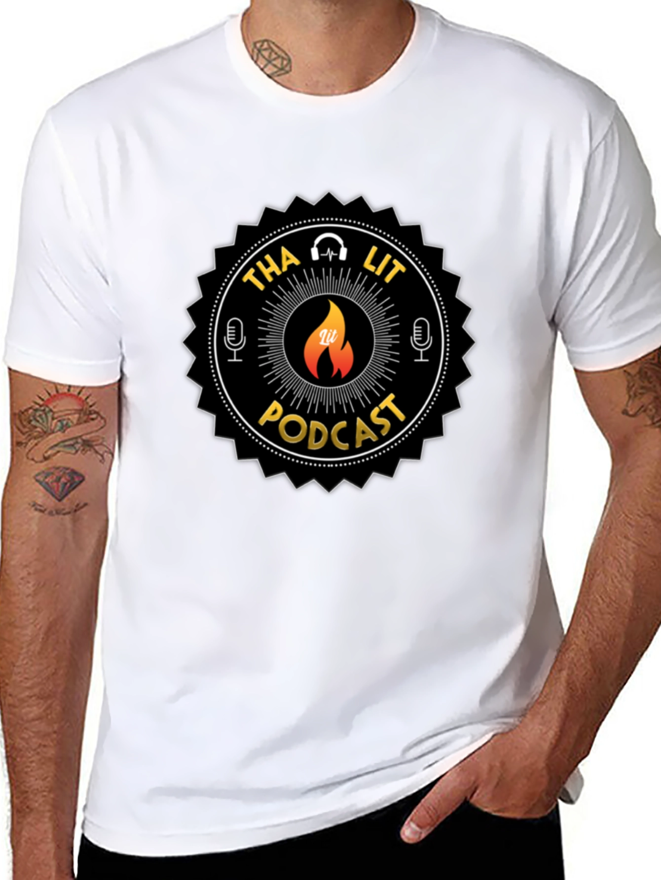 Tha Lit Podcast Black T-Shirt