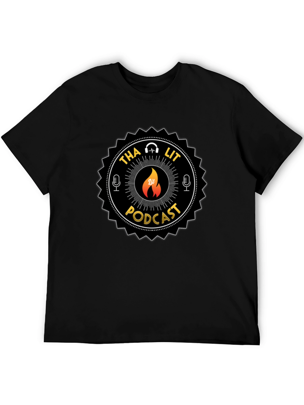 Tha Lit Podcast Black T-Shirt