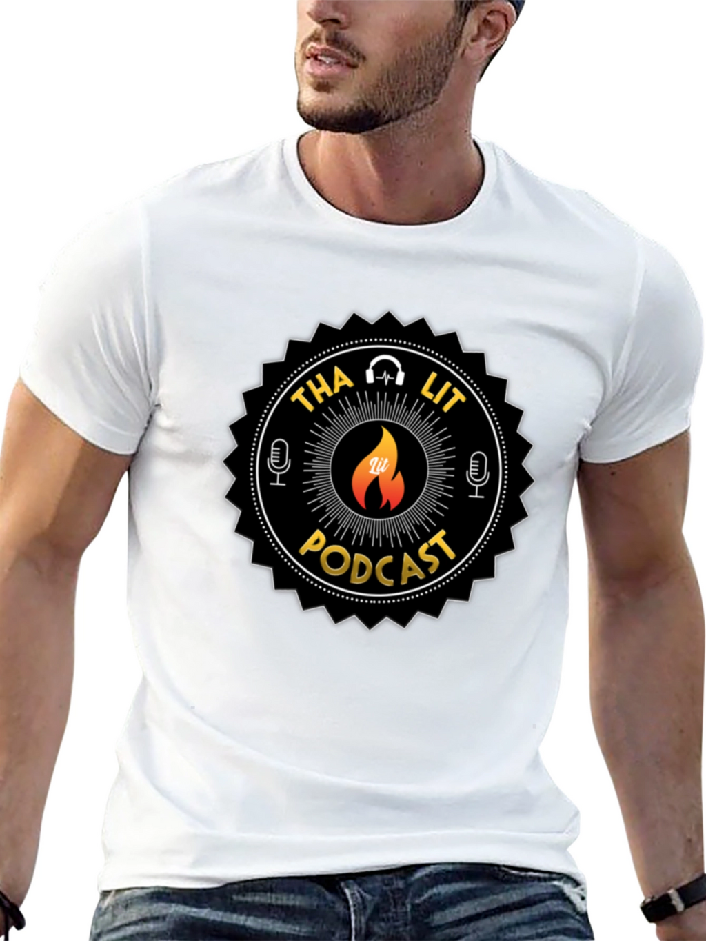 Tha Lit Podcast Black T-Shirt