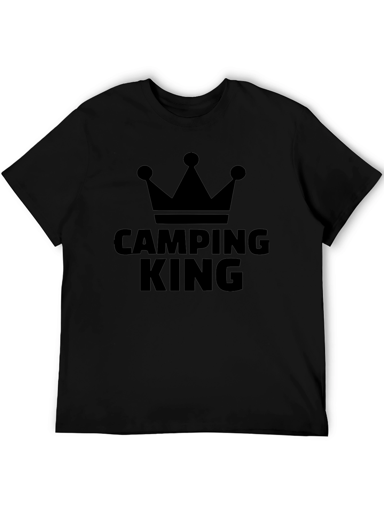Camping King Black T-Shirt