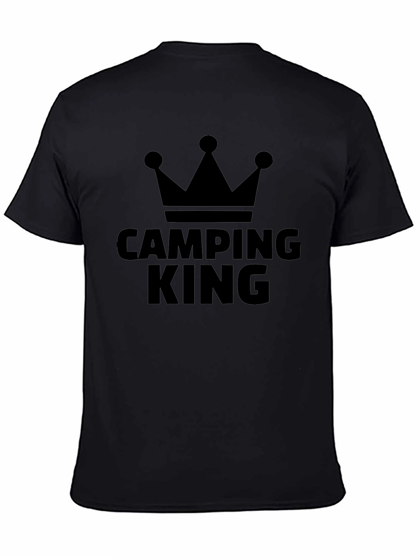 Camping King Black T-Shirt