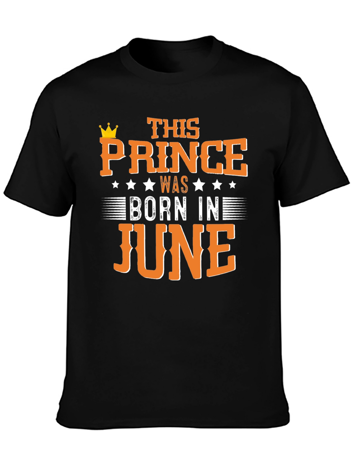 Prince Born in June Black T-Shirt