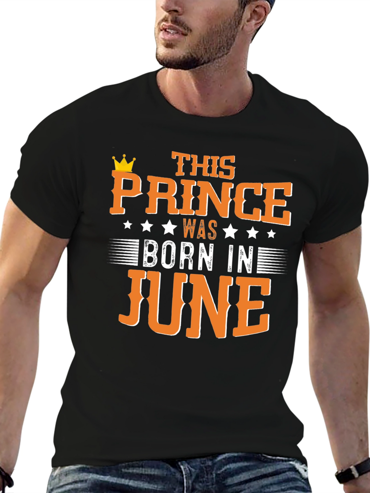 Prince Born in June Black T-Shirt