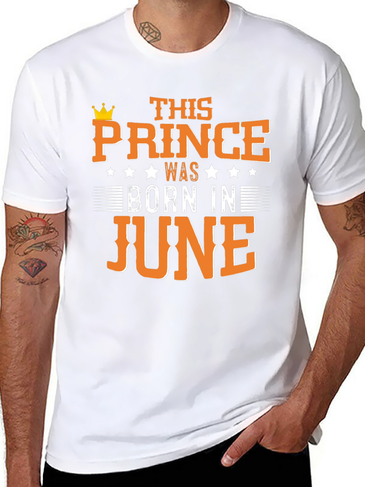 Prince Born in June Black T-Shirt