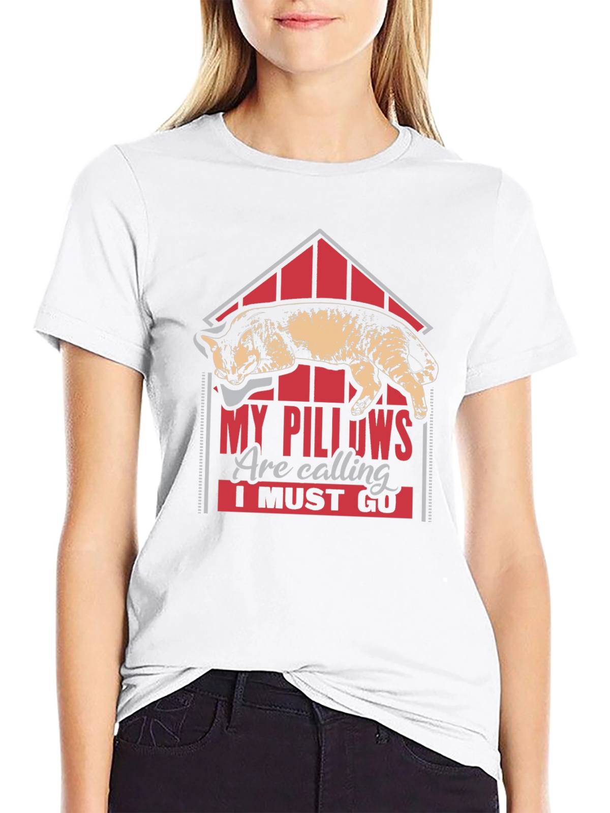 My Pillows Are Calling Funny Cat Lover T-Shirt