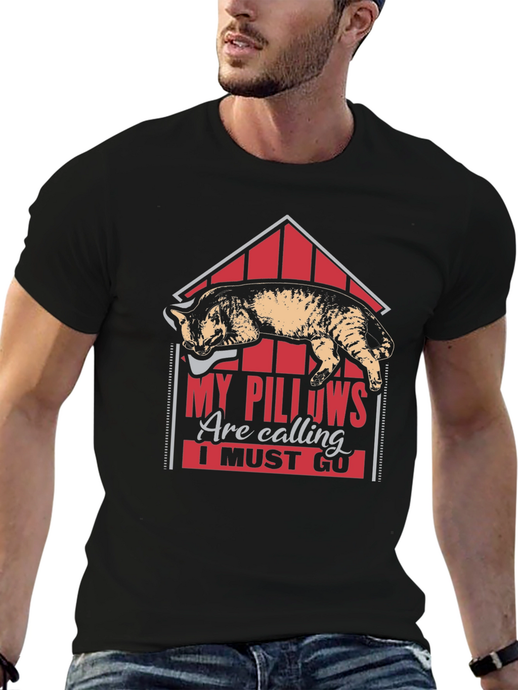 My Pillows Are Calling Funny Cat Lover T-Shirt
