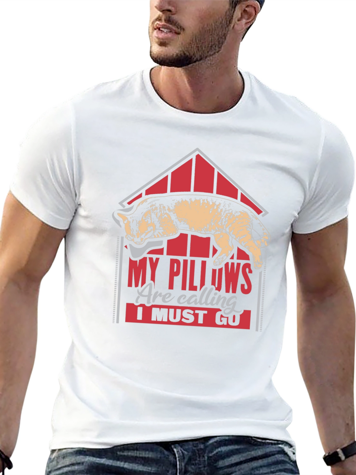 My Pillows Are Calling Funny Cat Lover T-Shirt