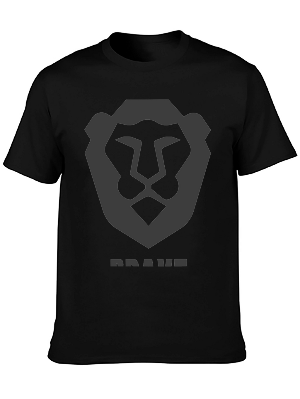 Brave Lion Graphic Tee - Mens Black T-Shirt