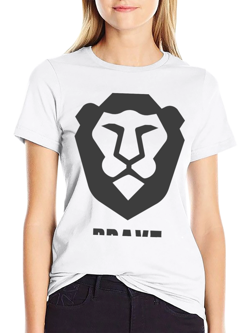 Brave Lion Graphic Tee - Mens Black T-Shirt