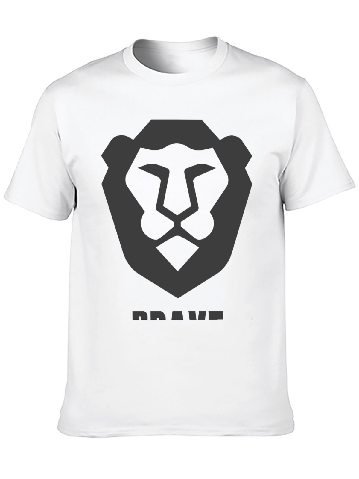 Brave Lion Graphic Tee - Mens Black T-Shirt