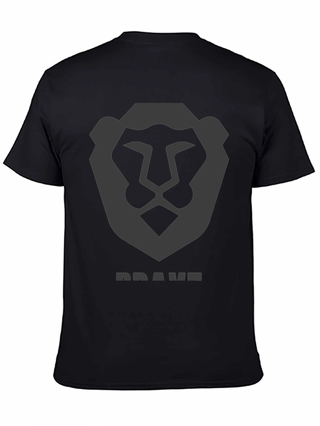Brave Lion Graphic Tee - Mens Black T-Shirt