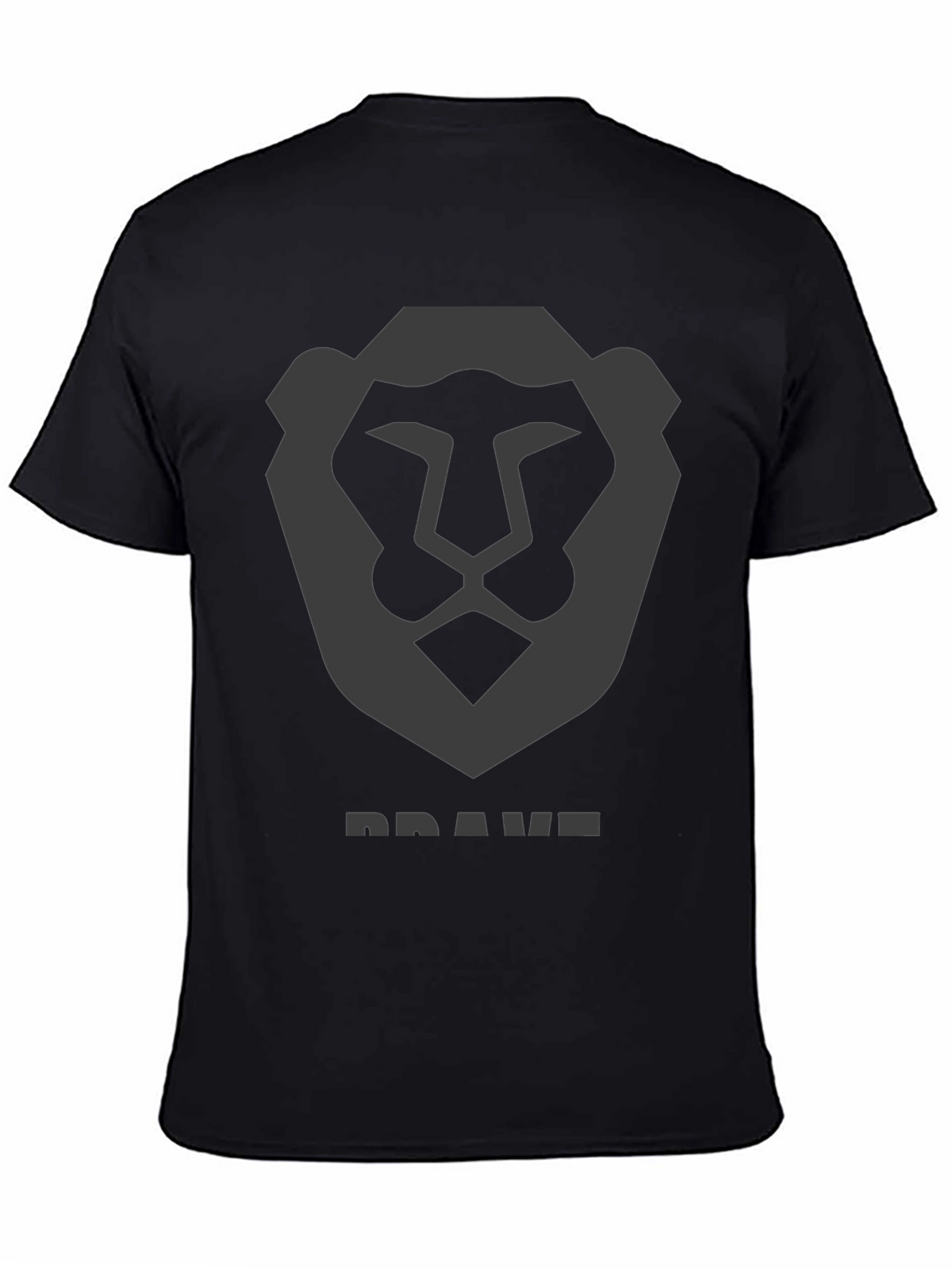 Brave Lion Graphic Tee - Mens Black T-Shirt