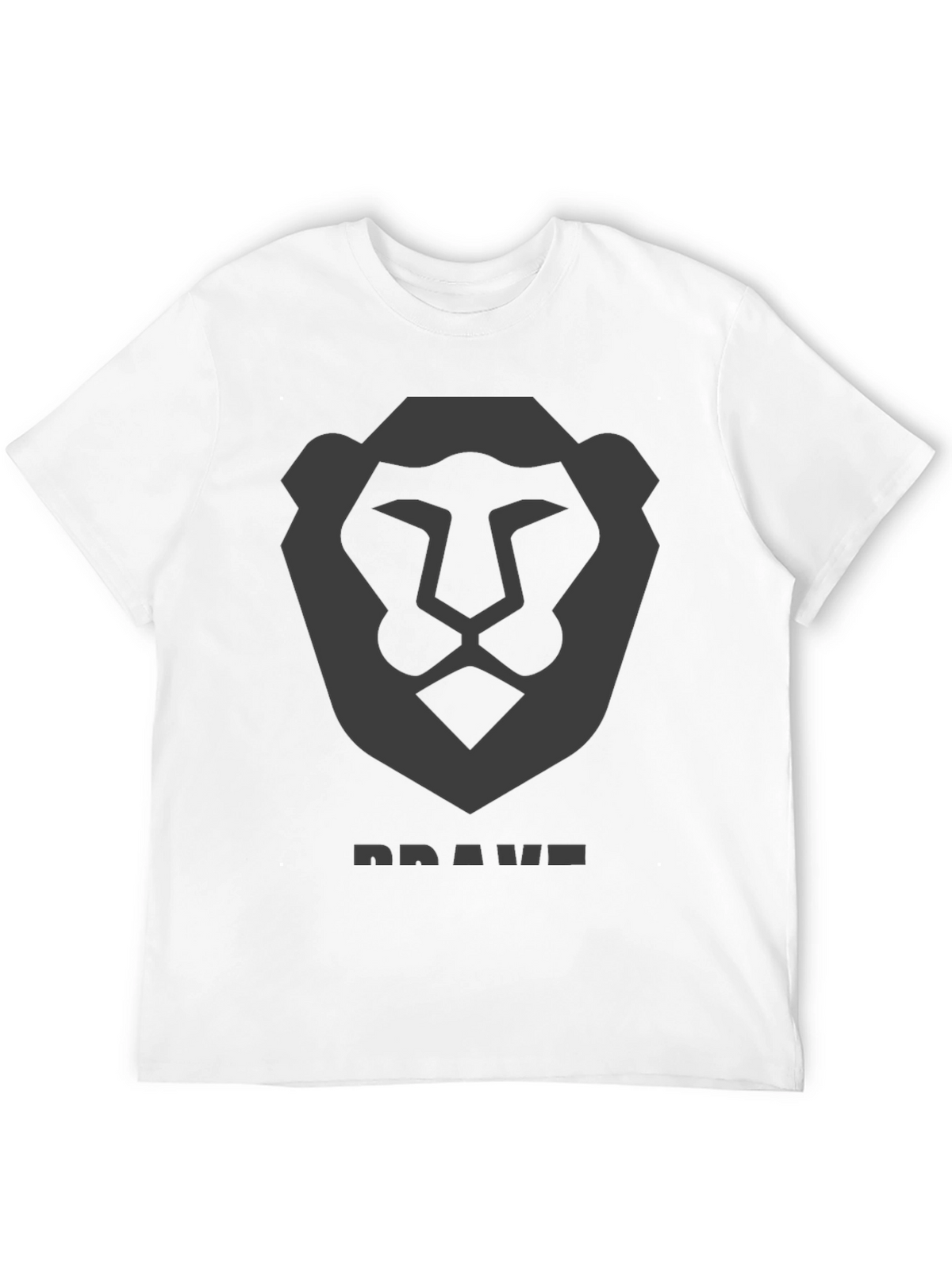 Brave Lion Graphic Tee - Mens Black T-Shirt