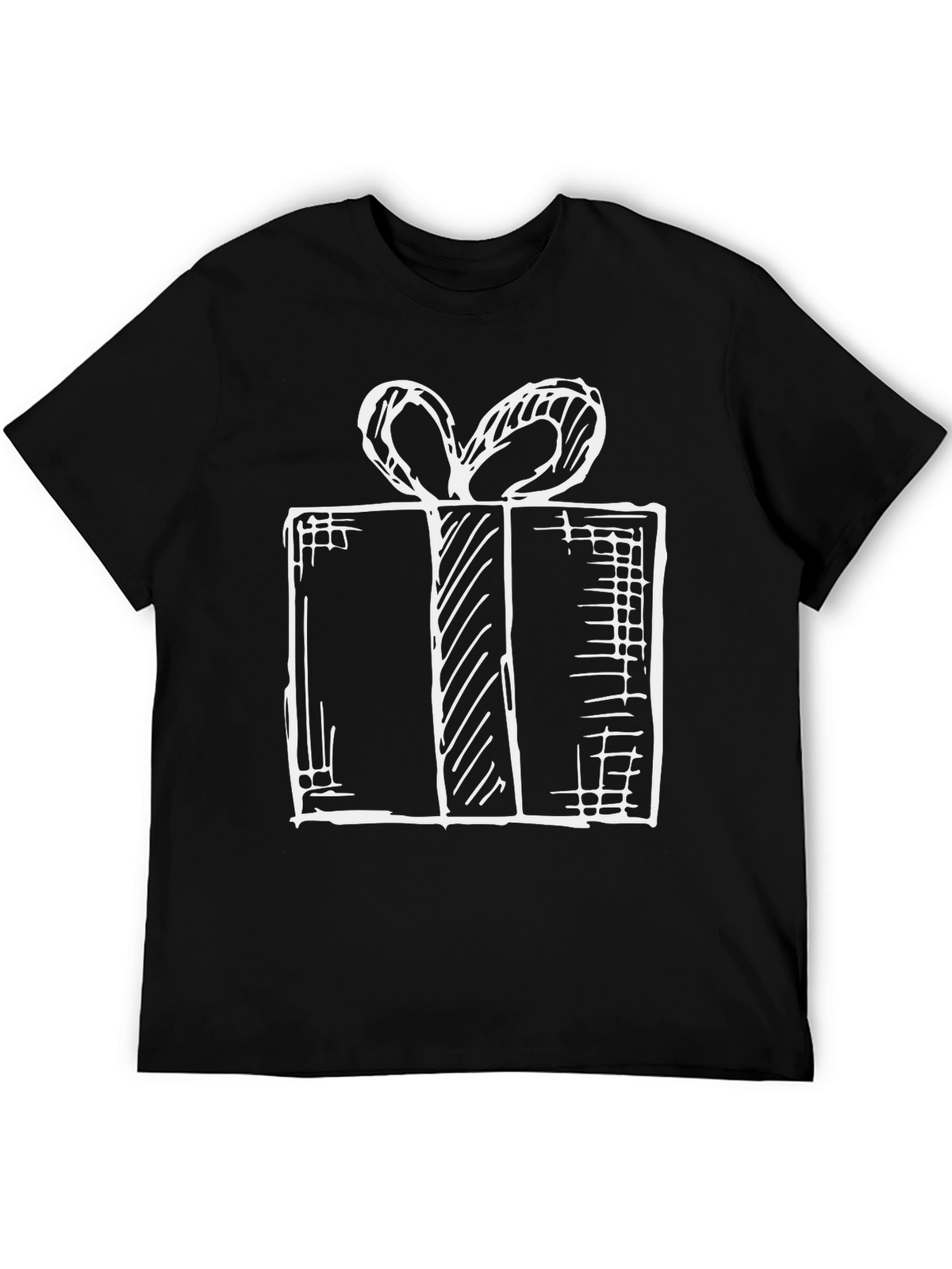 Gift Box Graphic T-Shirt - Stylish Holiday Tee