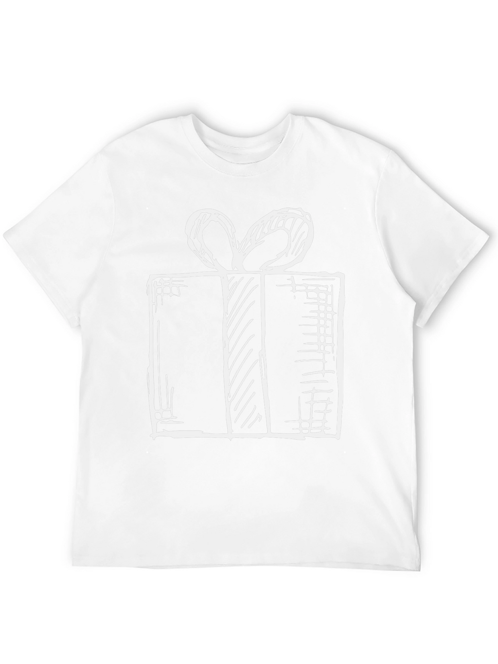 Gift Box Graphic T-Shirt - Stylish Holiday Tee