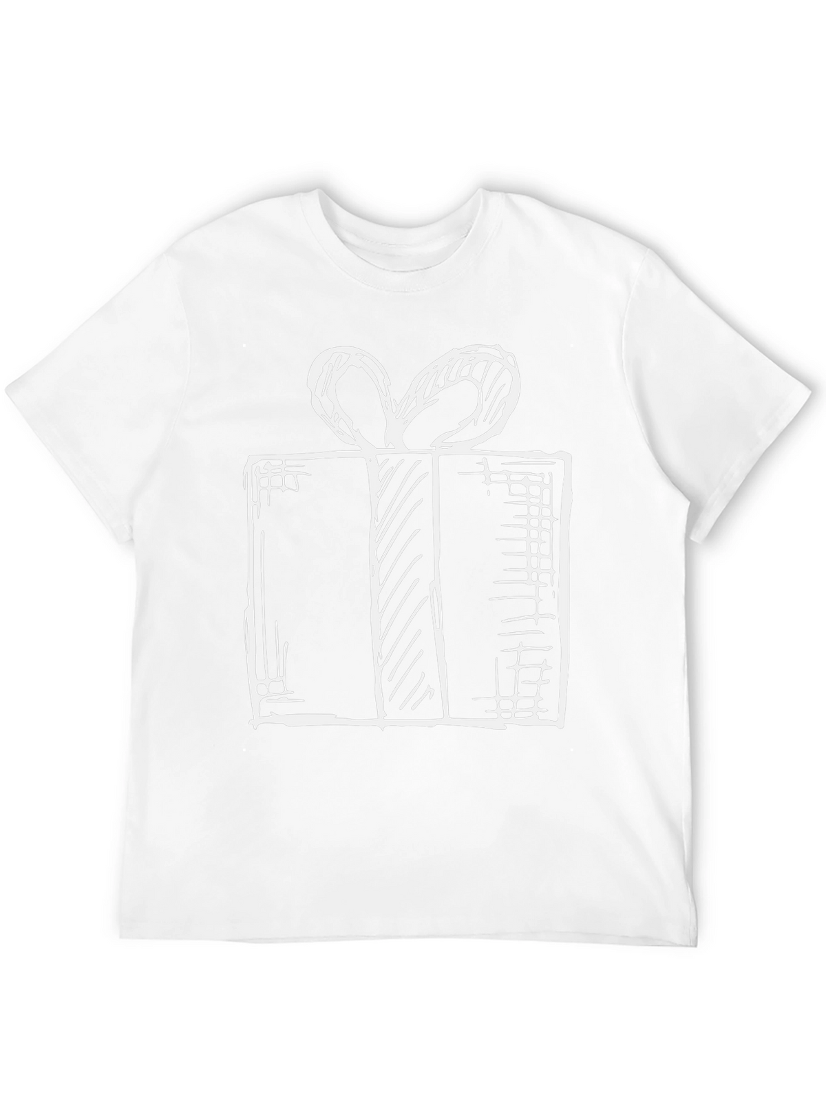 Gift Box Graphic T-Shirt - Stylish Holiday Tee