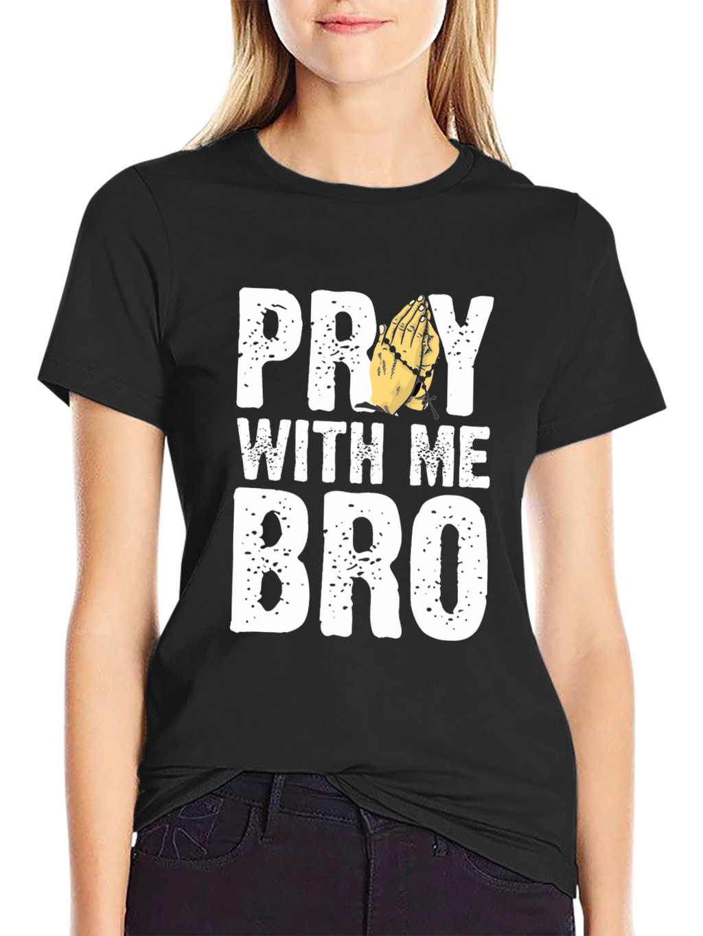 Pray With Me Bro Graphic T-Shirt