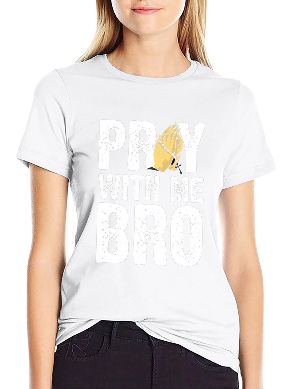 Pray With Me Bro Graphic T-Shirt