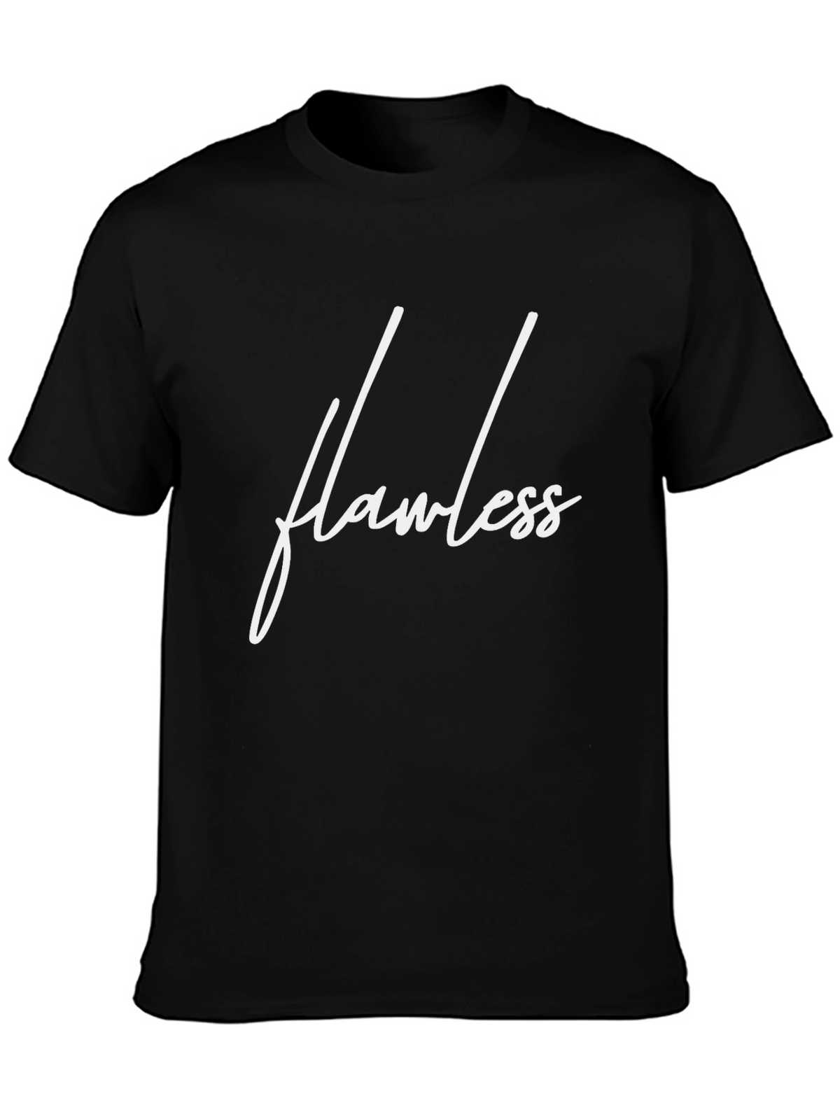 Flawless Graphic Tee - Stylish Black T-Shirt