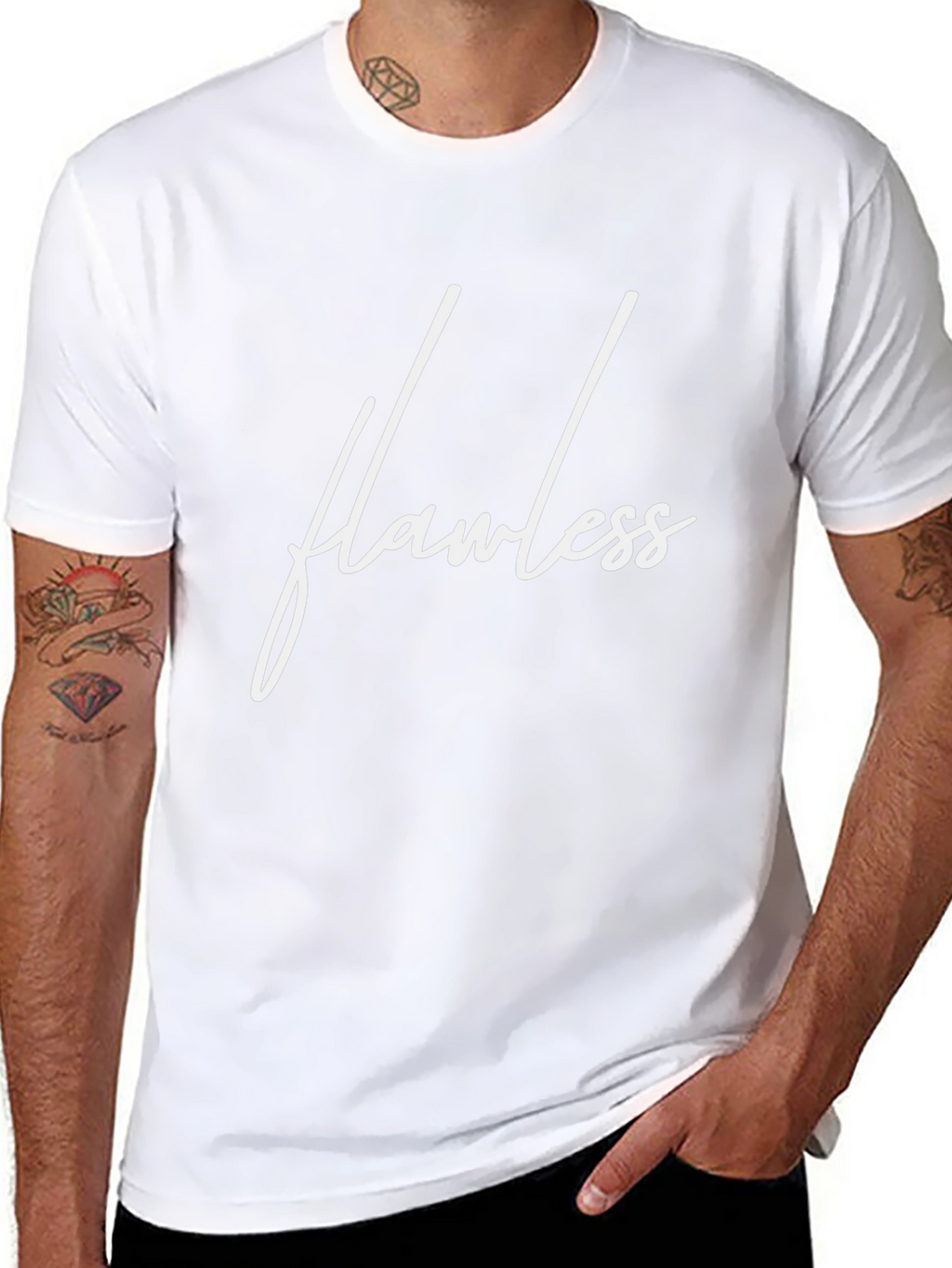 Flawless Graphic Tee - Stylish Black T-Shirt
