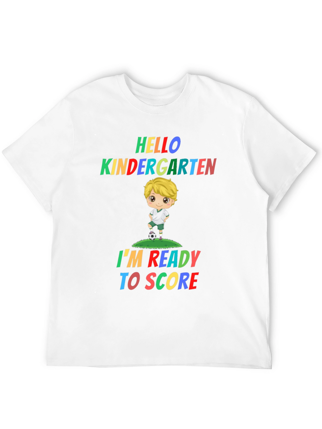 Hello Kindergarten Soccer Kid T-Shirt