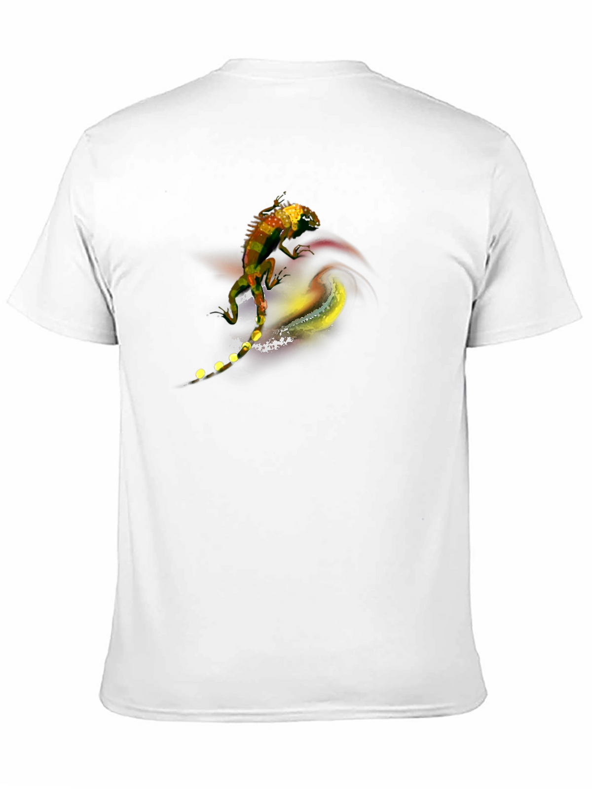 Lizard Art Graphic Tee - Mens Black T-Shirt