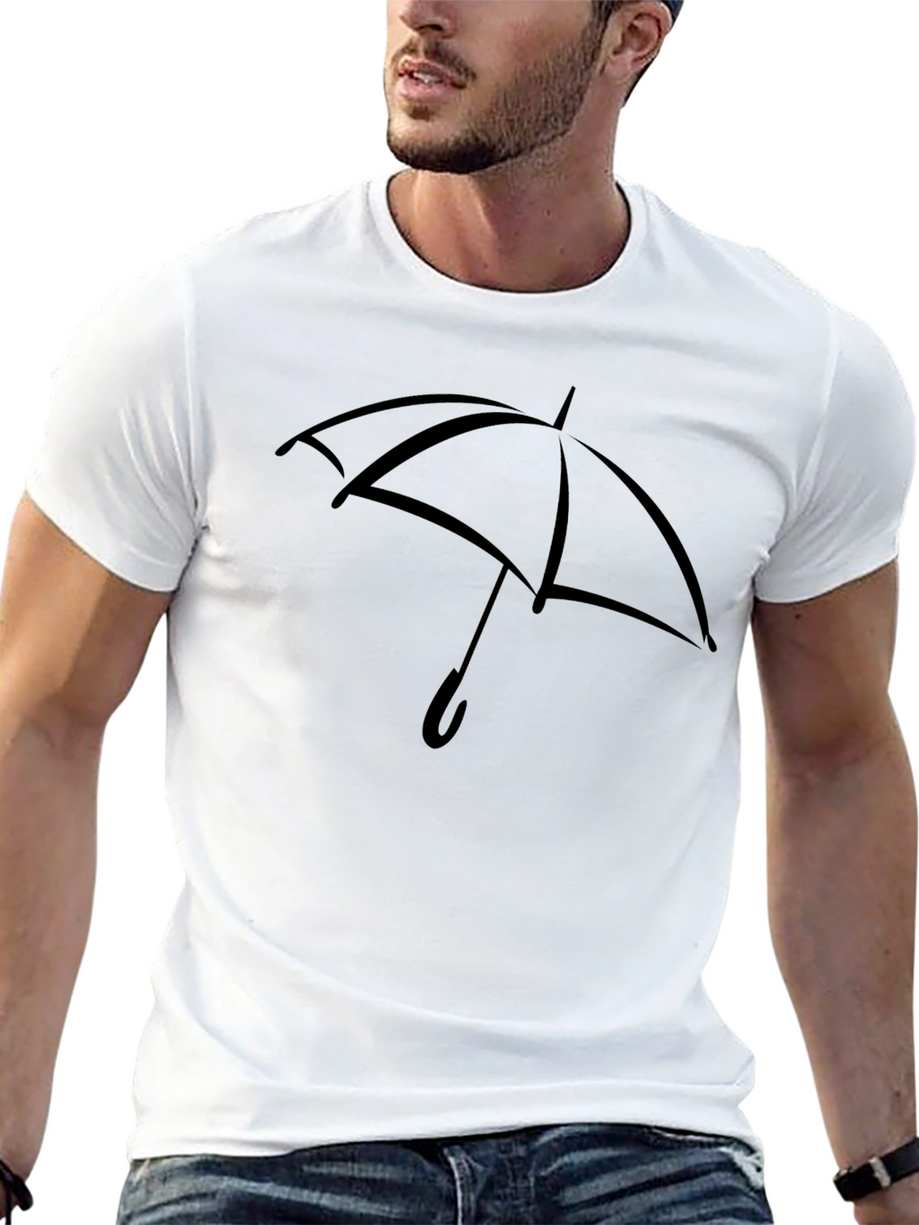 Umbrella Graphic T-Shirt - Stylish Casual Wear