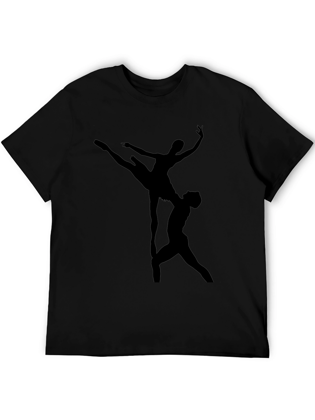 Ballet Silhouette Graphic T-Shirt - Modern Dance Tee