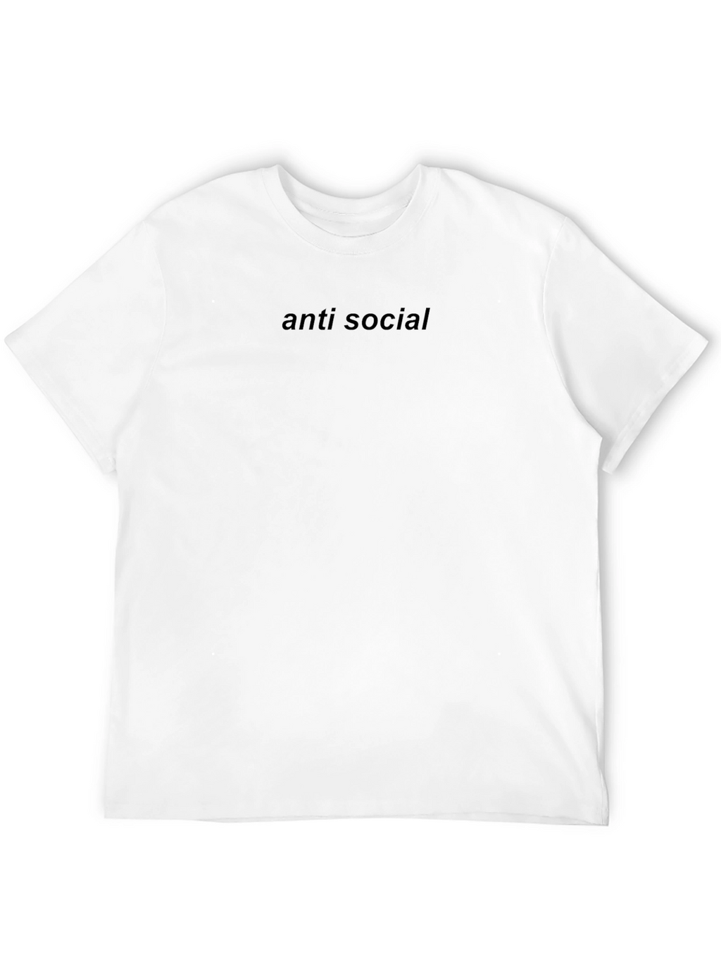 Anti Social Black Graphic T-Shirt