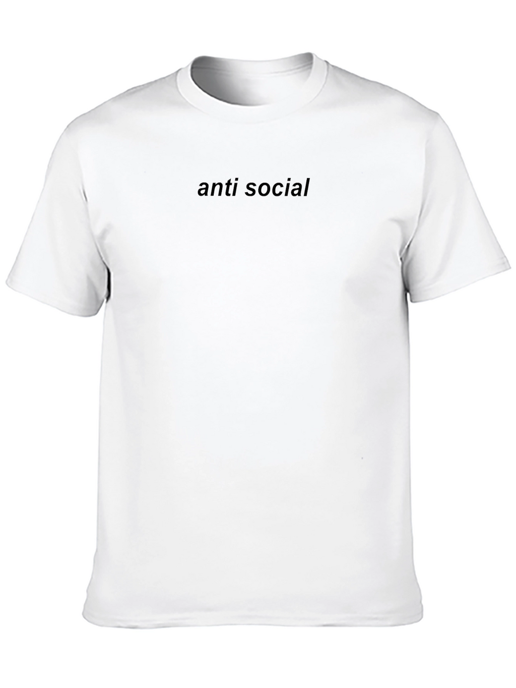 Anti Social Black Graphic T-Shirt