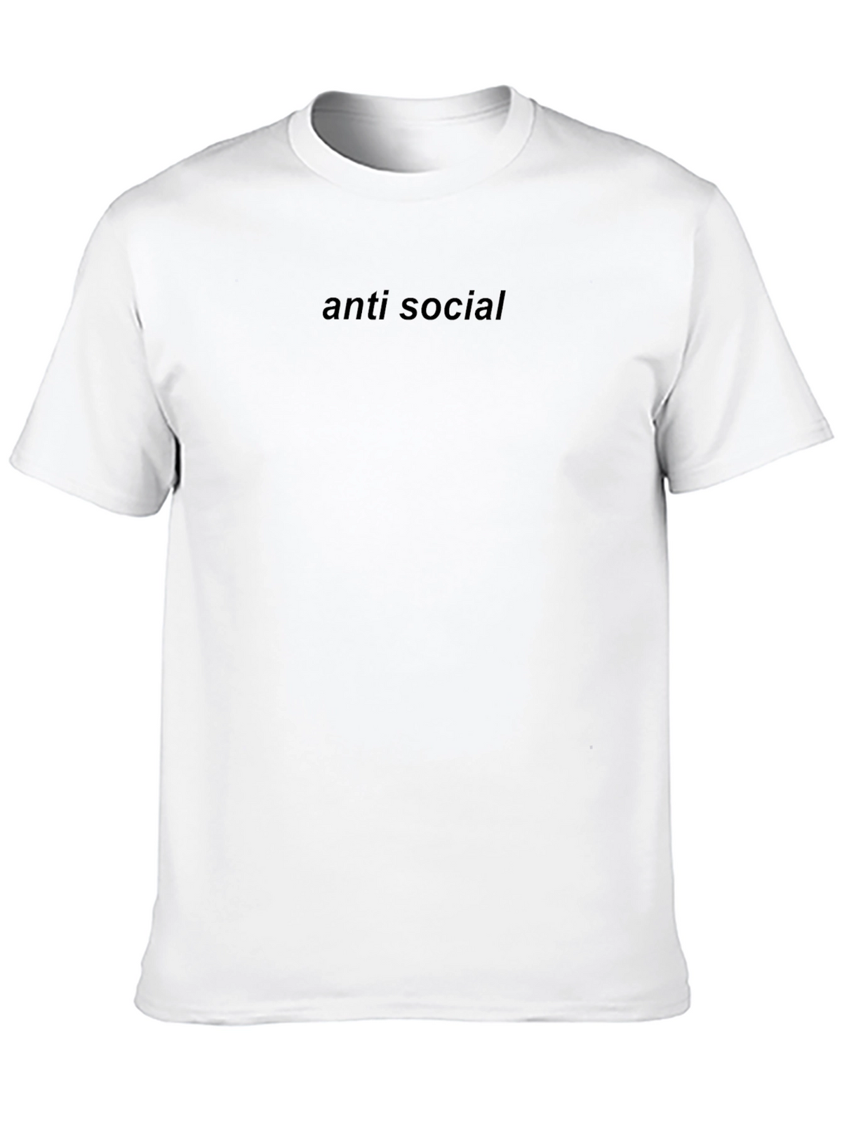 Anti Social Black Graphic T-Shirt