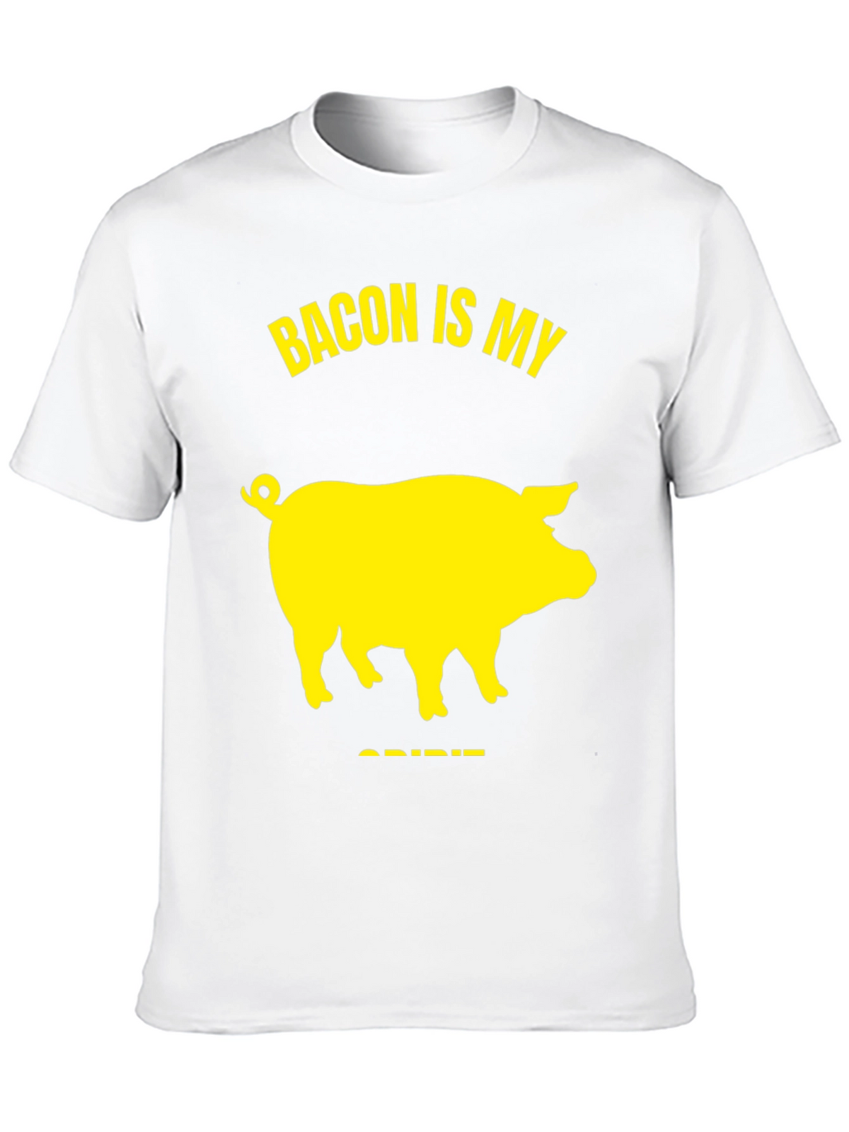 Bacon Is My Spirit Animal T-Shirt - Black