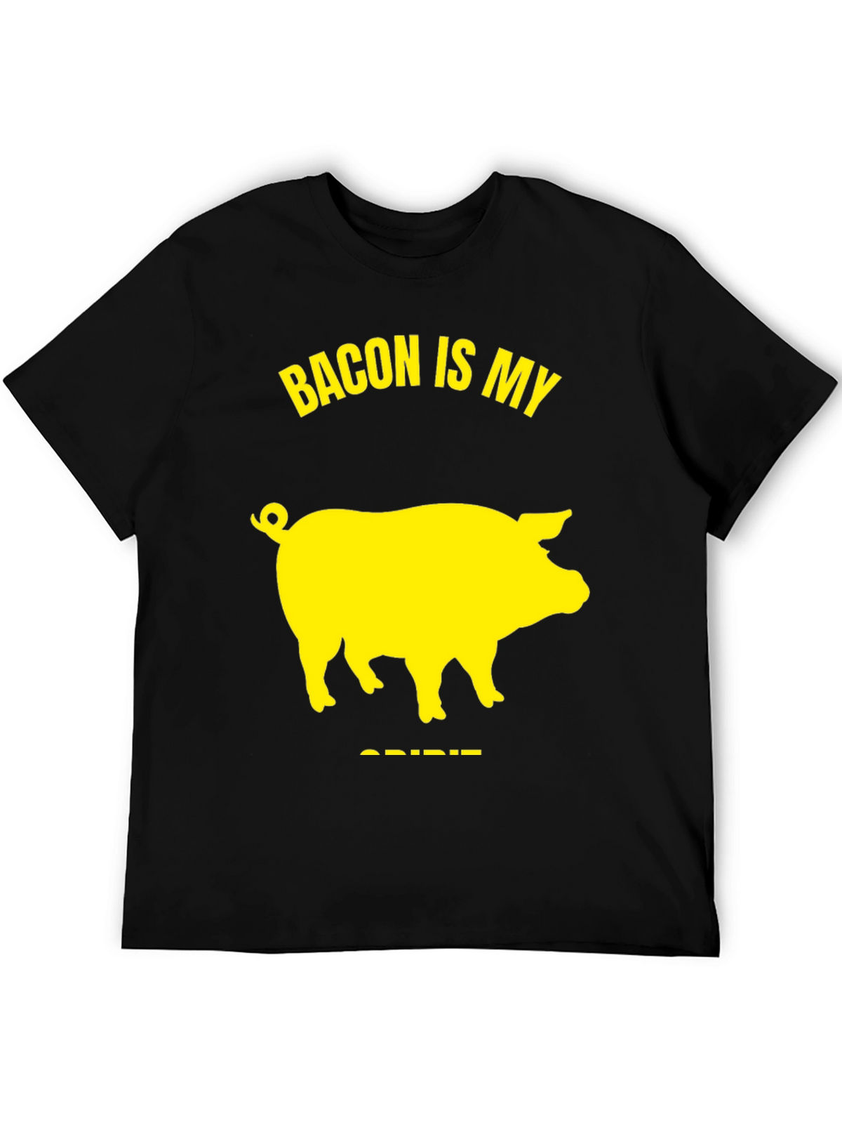 Bacon Is My Spirit Animal T-Shirt - Black