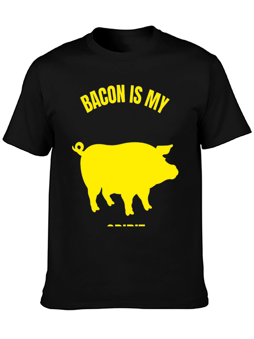 Bacon Is My Spirit Animal T-Shirt - Black