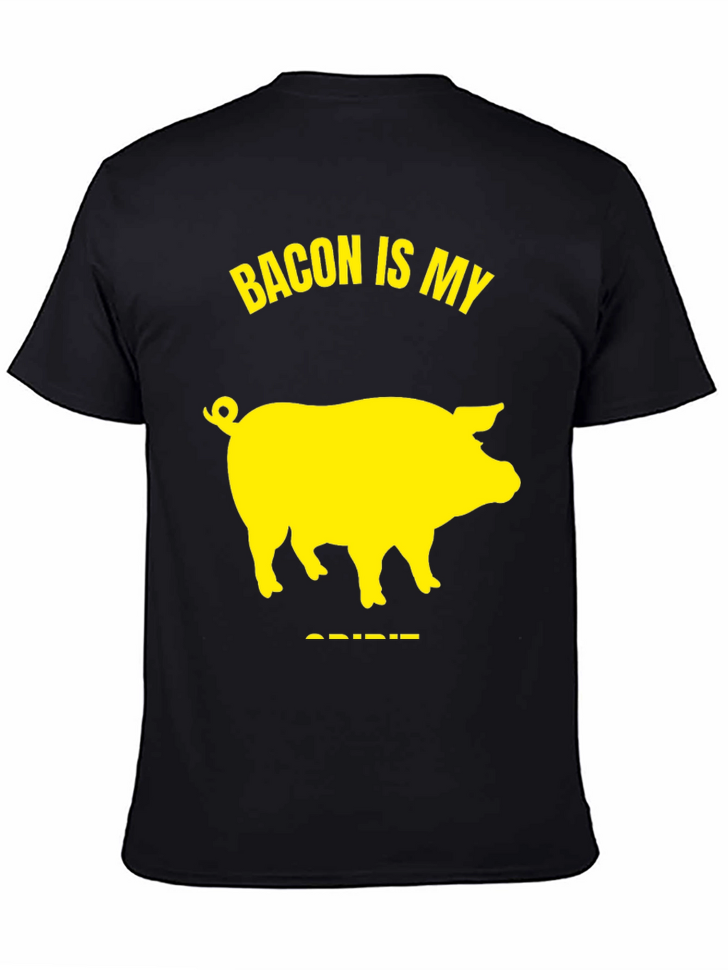 Bacon Is My Spirit Animal T-Shirt - Black