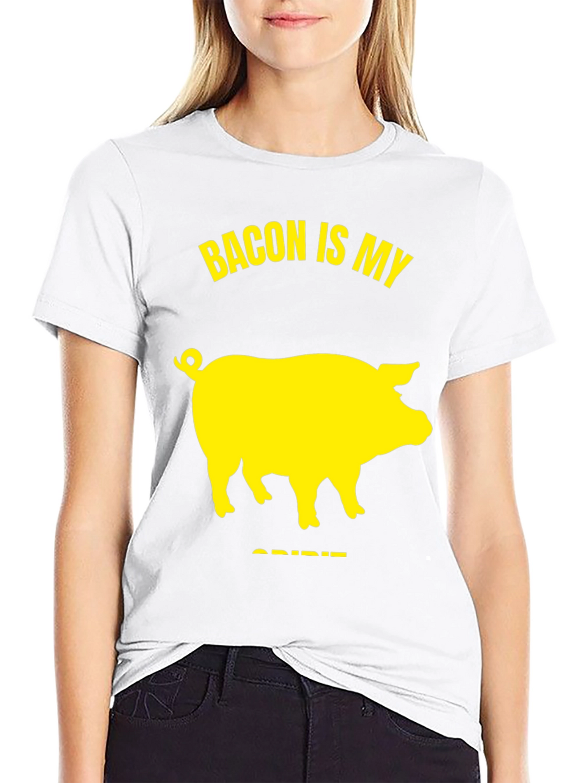 Bacon Is My Spirit Animal T-Shirt - Black