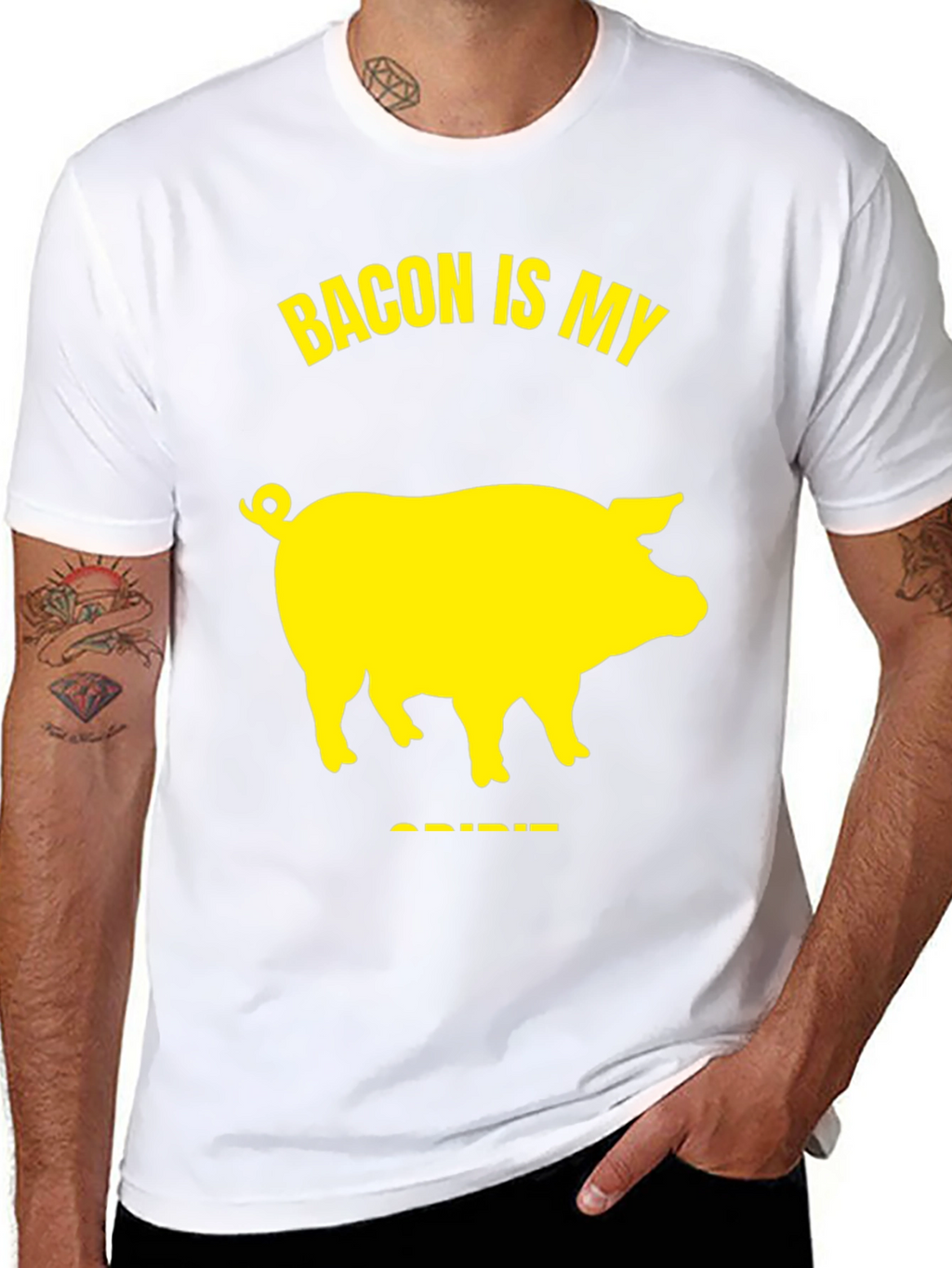 Bacon Is My Spirit Animal T-Shirt - Black