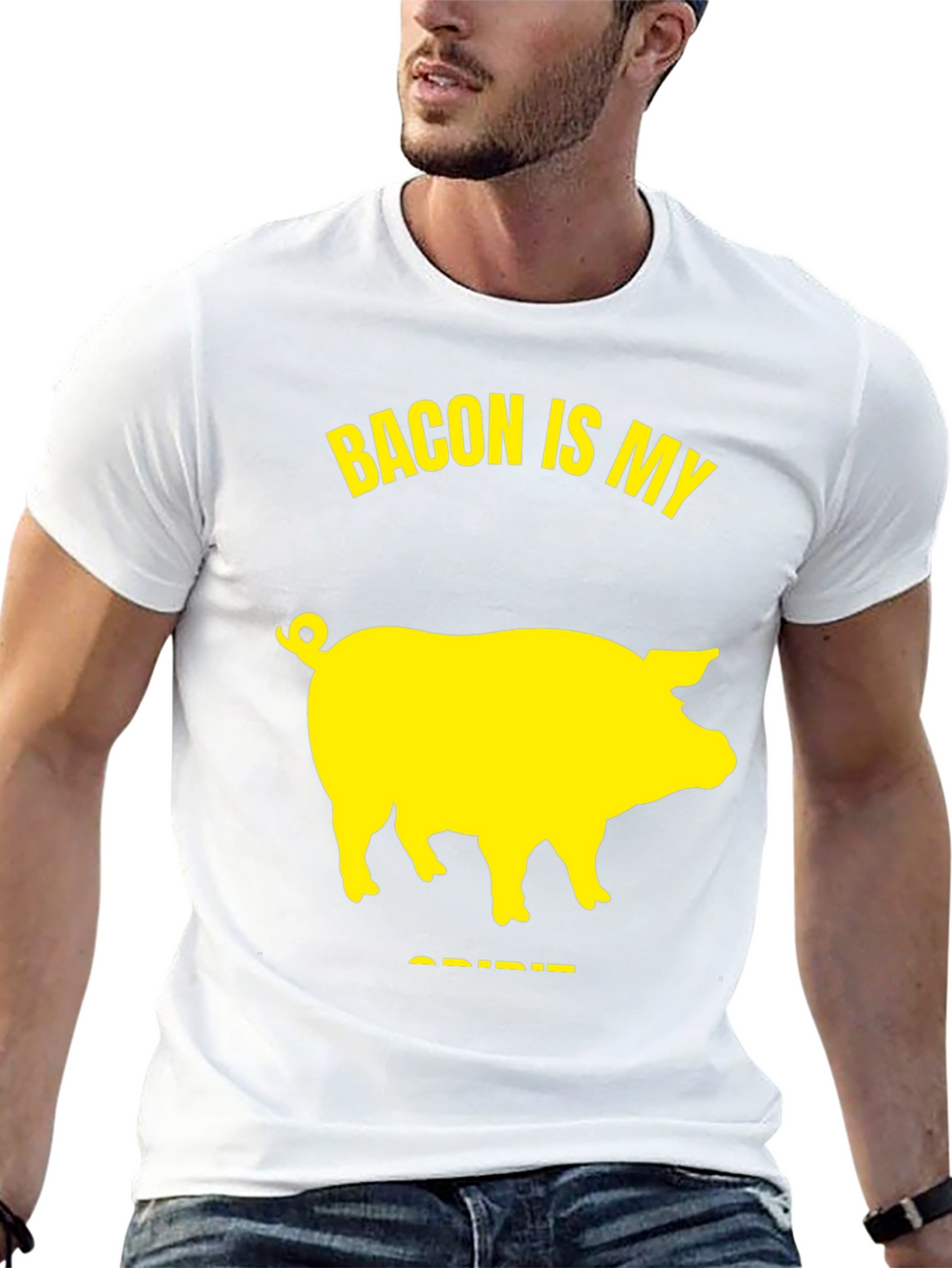 Bacon Is My Spirit Animal T-Shirt - Black