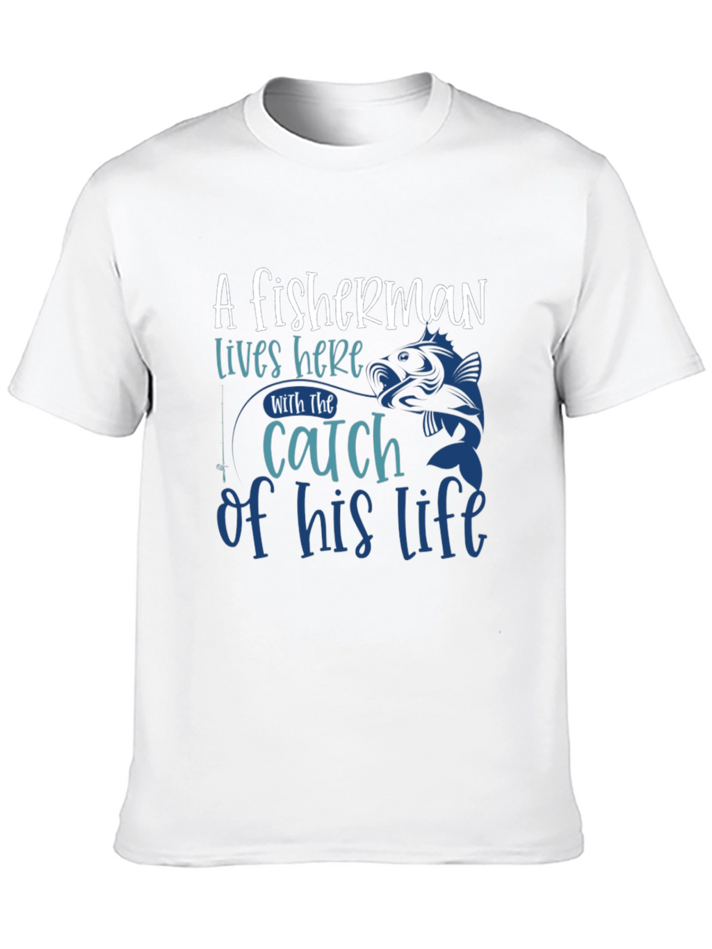 Fishermans Catch Graphic Tee - Stylish Black T-Shirt